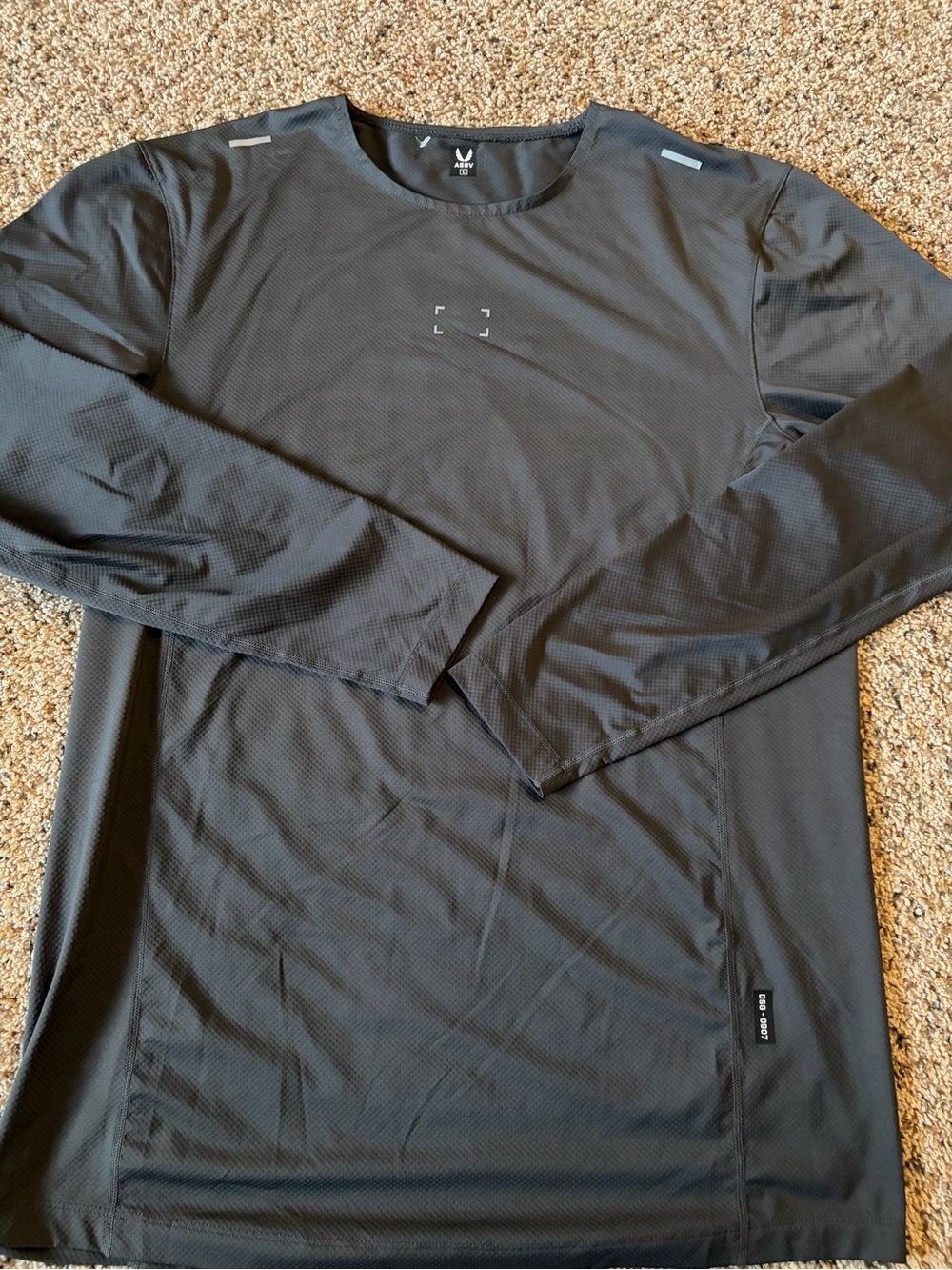 ASRV Men's Black Long Sleeve Performance Tee